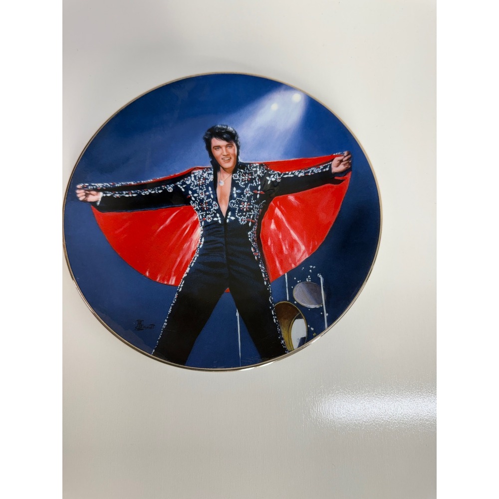 Elvis Presley In the Spotlight Hawaii 1972 Delphi Collector Plate 1992 2055C